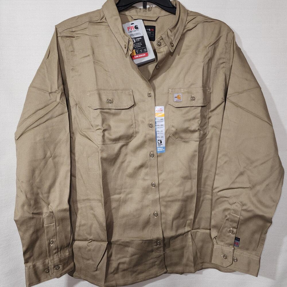 Carhartt Flame-Resistant Rugged Flex Twill Shirt Long Sleeve 2XL